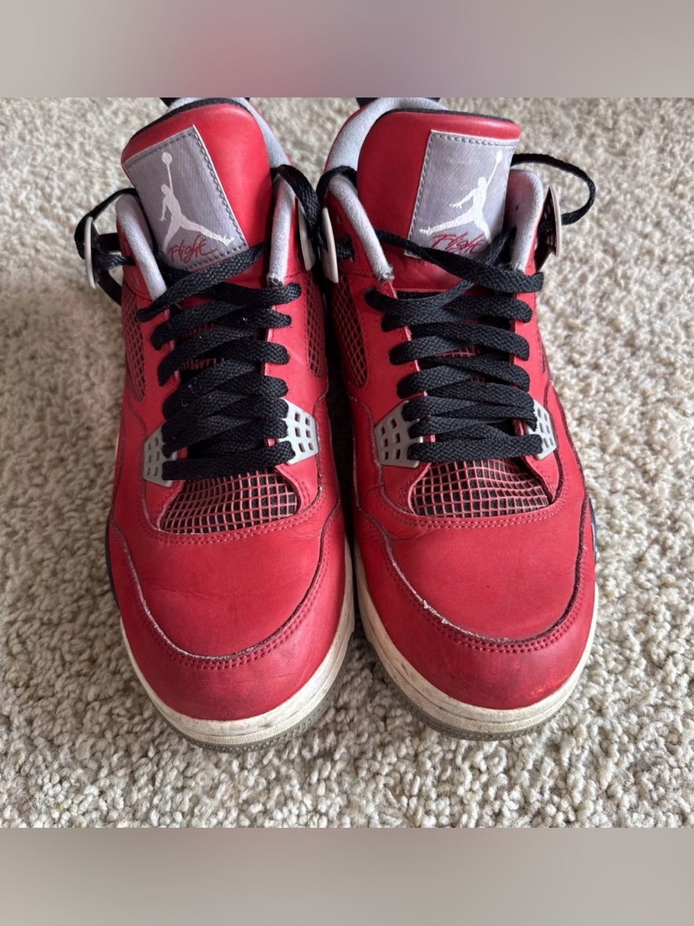 Nike Air Jordan 4 IV Toro Bravo Red Suede 2013 Size 11.5 Mens 308497-603